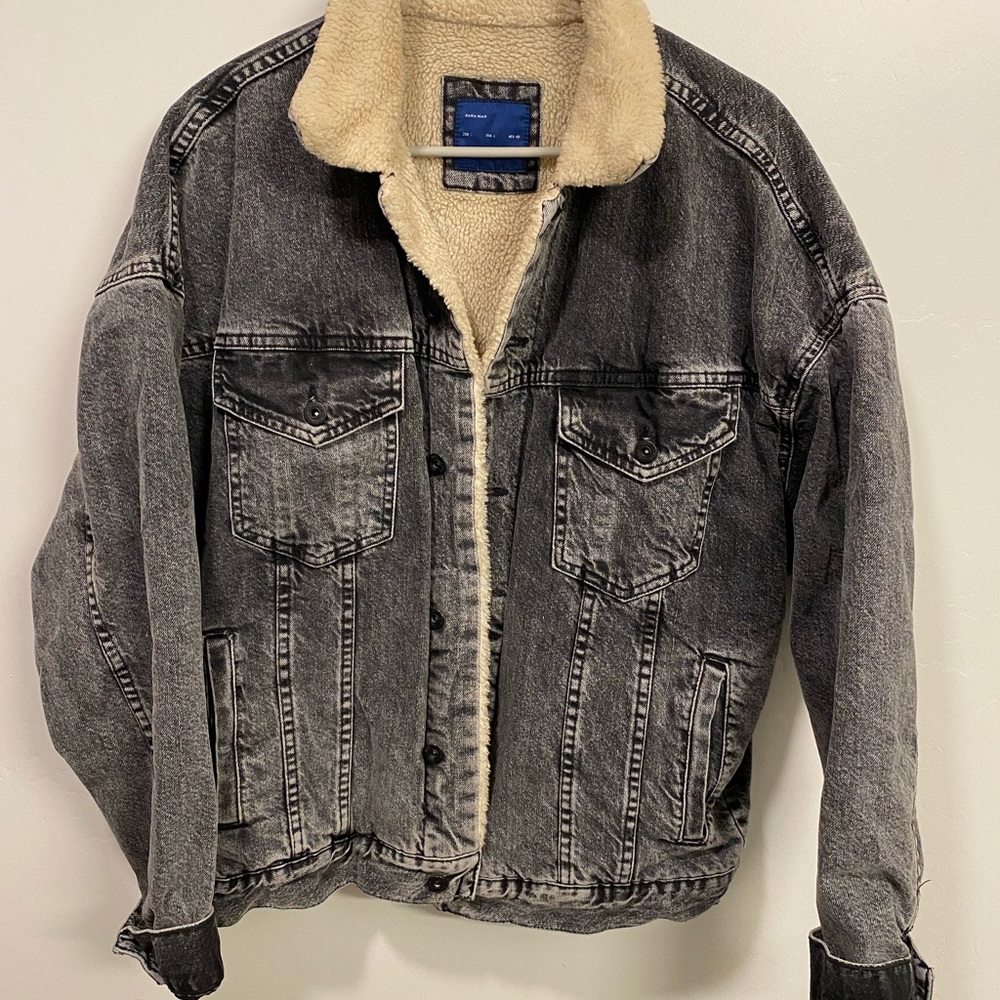 ZARA Sherpa jean jacket